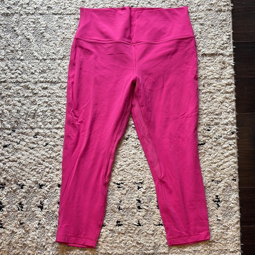 Lululemon Vibrant Pink High-Waisted Leggings